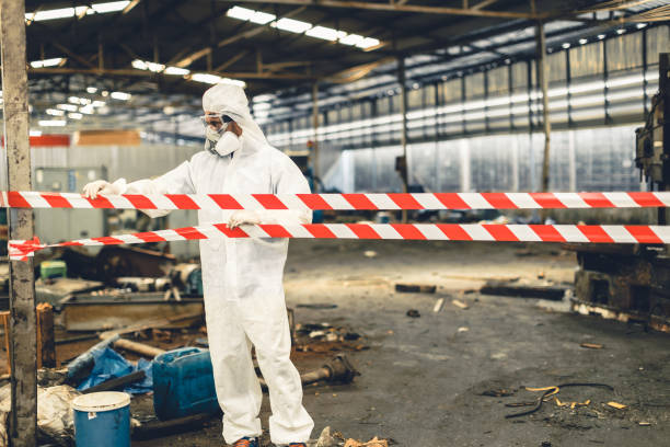 Professional Biohazard technician working in Longwood, FL